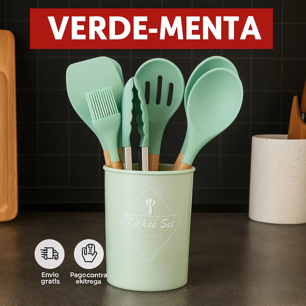 Utensilios Cocina Silicona Set por 12uds