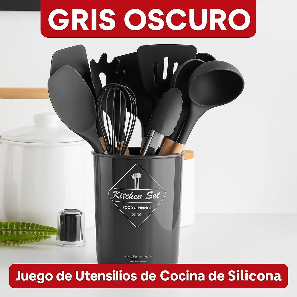 Utensilios Cocina Silicona Set por 12uds
