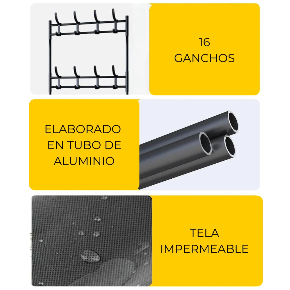 Organizador de zapatos con perchero