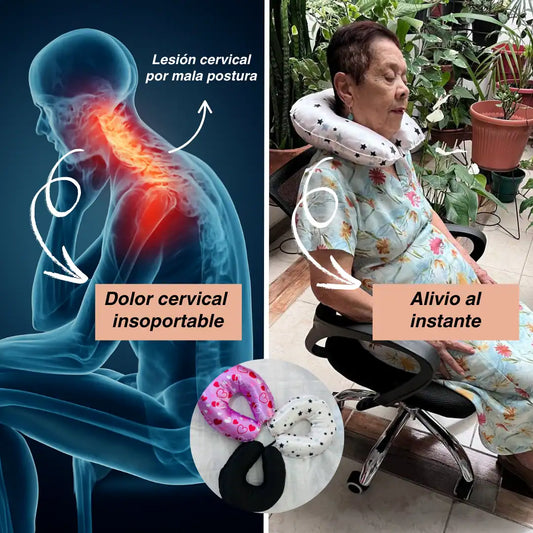 Cojín cervical Premium en satín