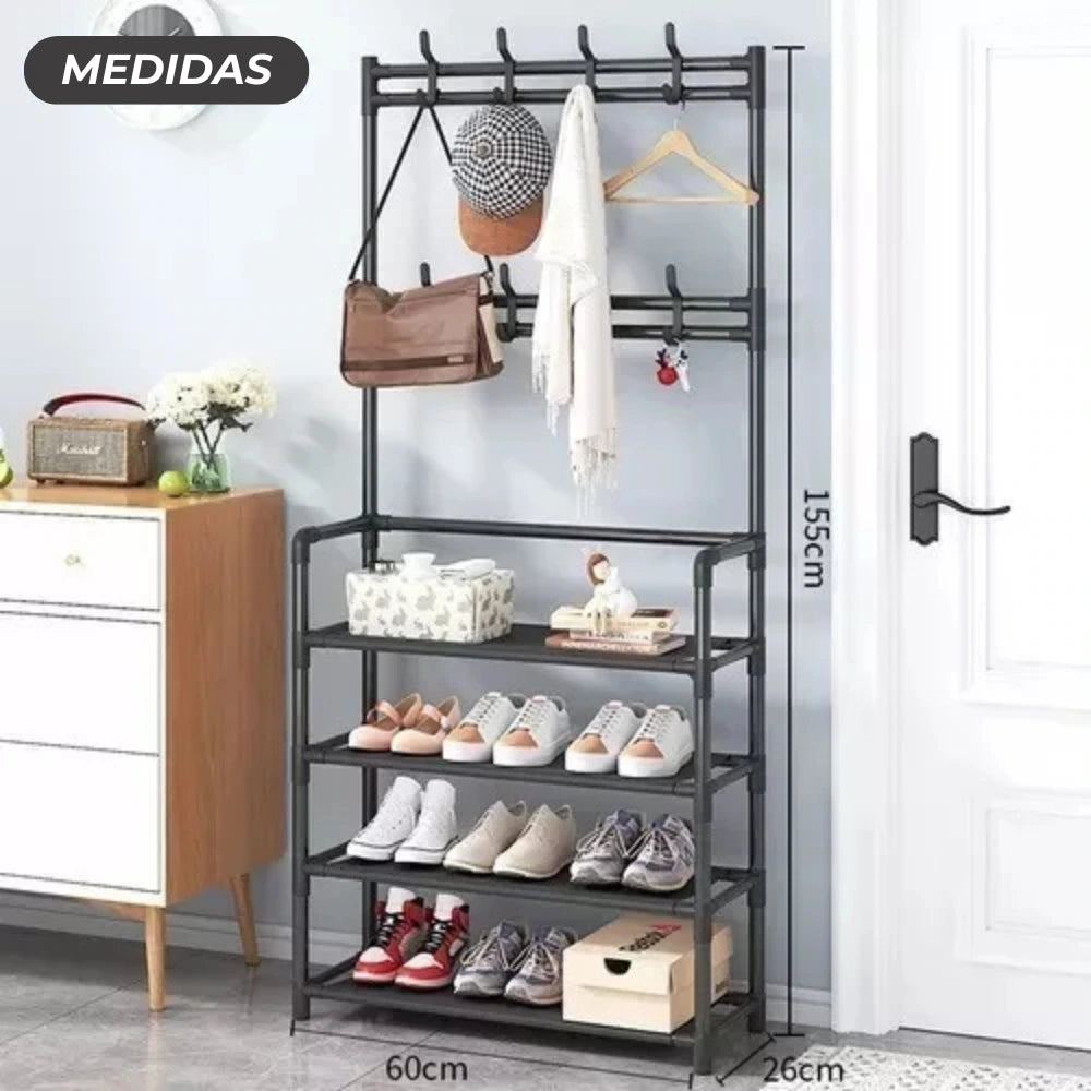 Organizador de zapatos con perchero