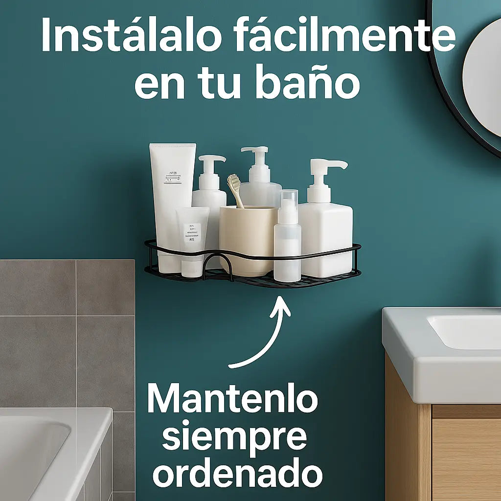 Estante Organizador Esquinero para Baño y Cocina 2 Unidades